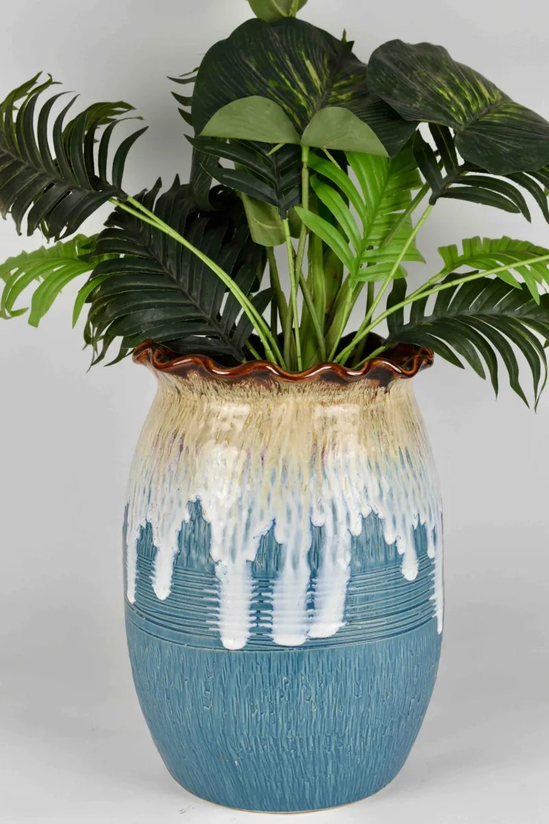 Classic Ceramic Planter — 4" Dia × 3.5" Height — Primary View