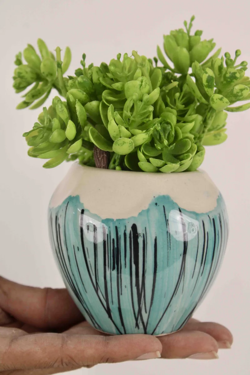 Classic Ceramic Planter Set of 2 (2" Dia) — Primary View