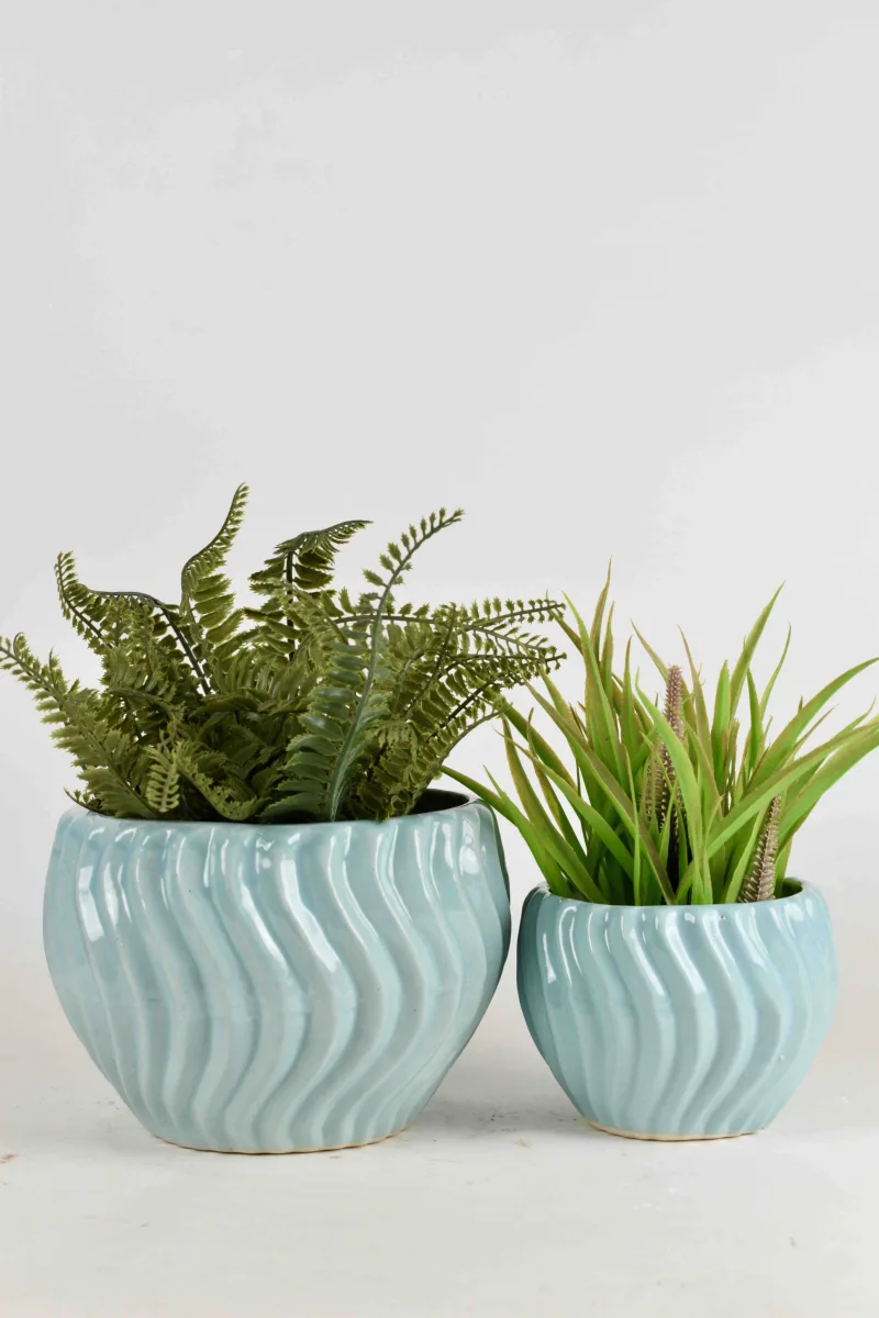 Classic Ceramic Planter — 6" Dia × 6.5" Height — Primary View