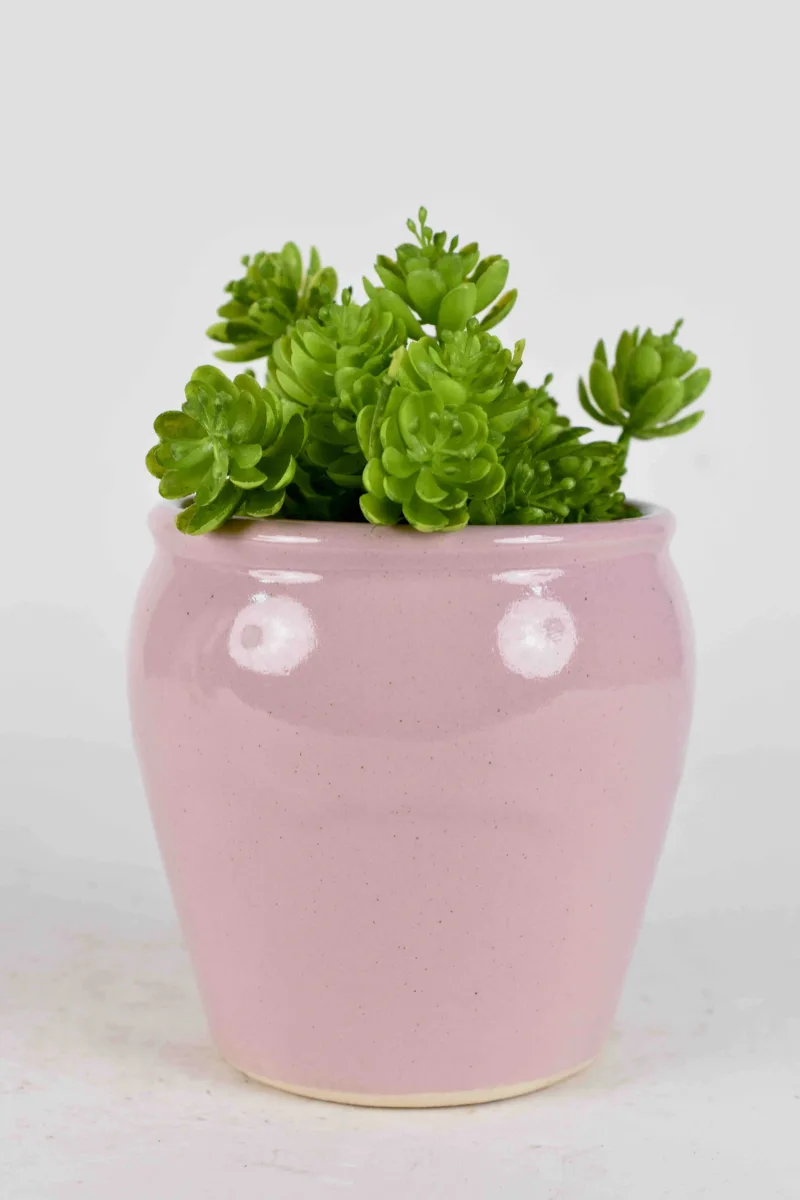 Classic Ceramic Planter — 5" Dia × 4.5" Height — Primary View