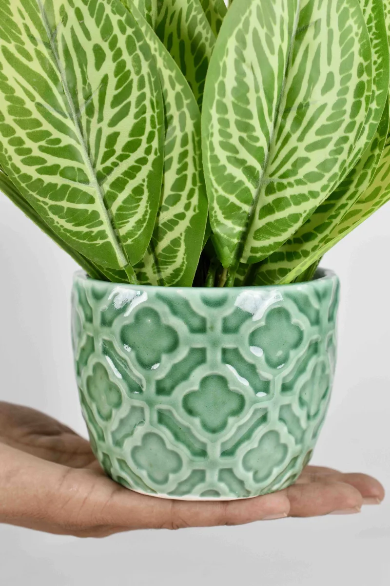 Classic Ceramic Planter — 3" Dia × 4" Height — Primary View