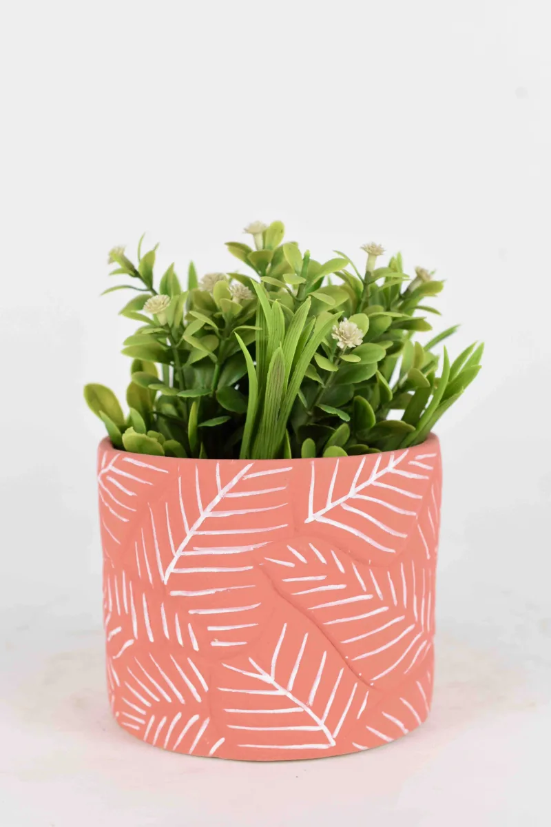 Classic Ceramic Planter — 5" Dia × 5" Height — Primary View