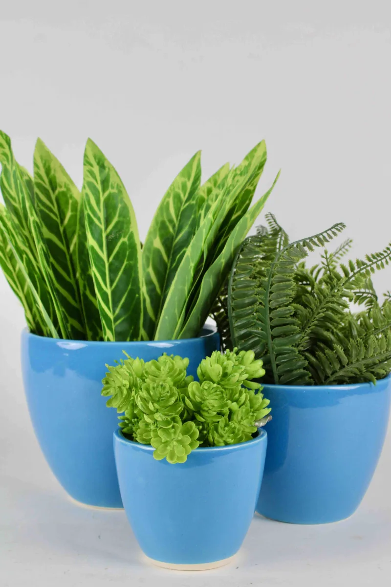 Classic Ceramic Planter — 14" Dia × 15.5" Height — Primary View
