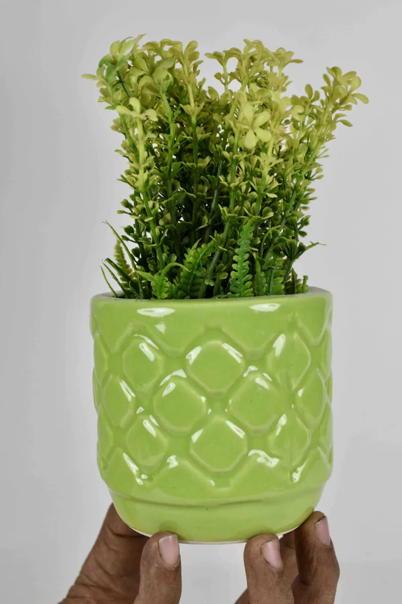 Classic Ceramic Planter — 4.5" Dia × 4.5" Height — Primary View