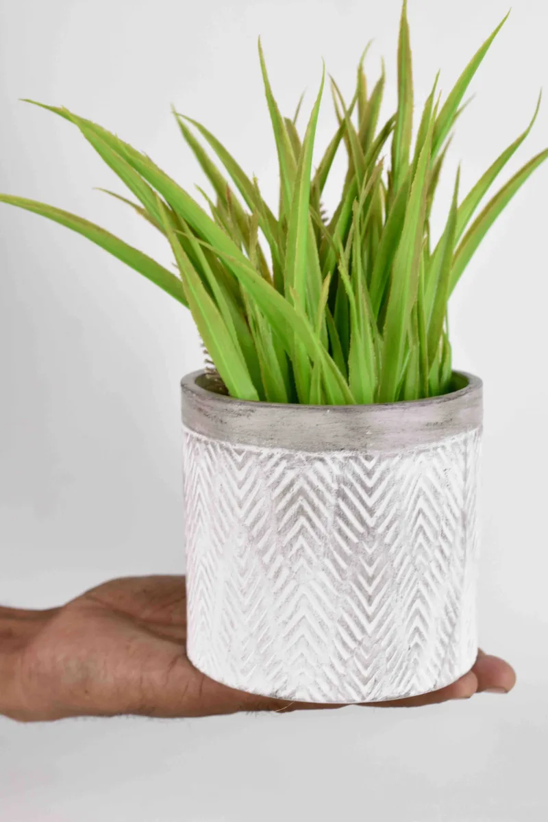 Classic Ceramic Planter — 3" Dia × 2.5" Height — Primary View