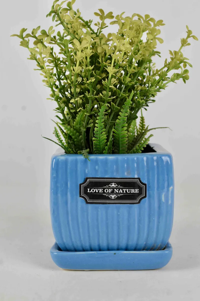 Classic Ceramic Planter — 5" Dia × 4" Height — Primary View