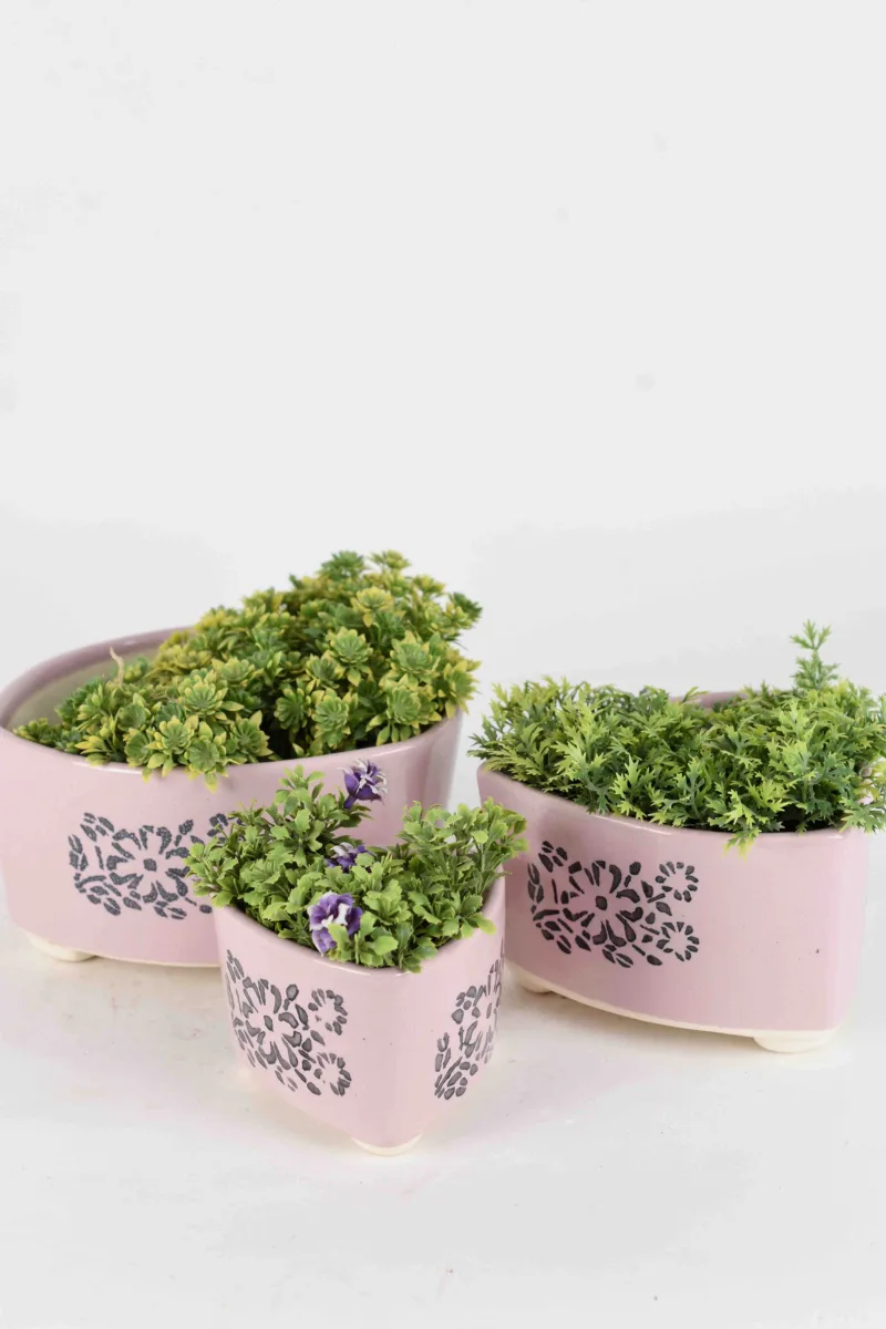 Classic Ceramic Planter — 6.5" Dia × 2" Height — Primary View