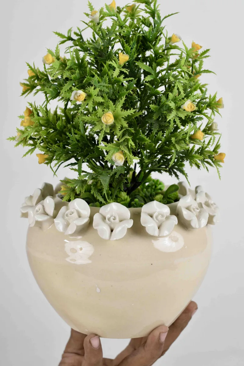 Classic Ceramic Planter — 4.5" Dia × 4.5" Height — Primary View