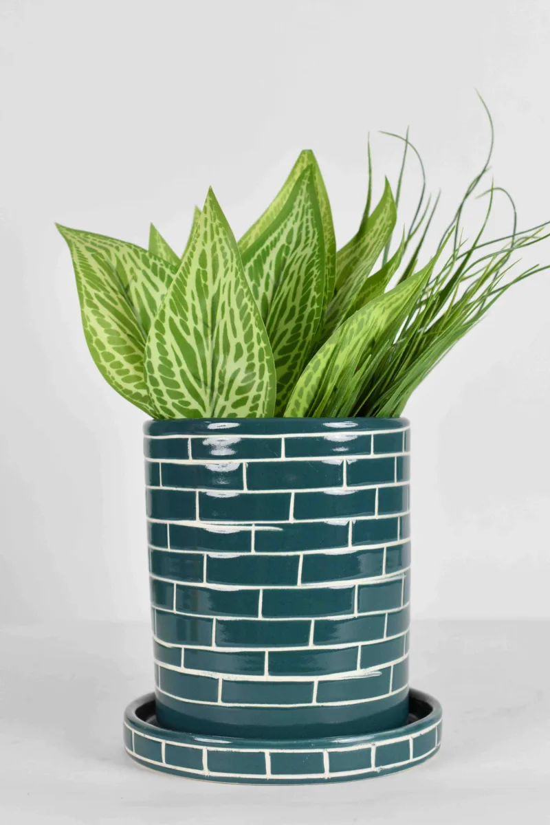 Classic Ceramic Planter Set of 2 (14" Dia × 6" Height) — Primary View