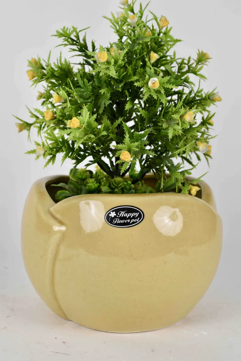 Classic Ceramic Planter — 4.5" Dia × 10" Height — Primary View