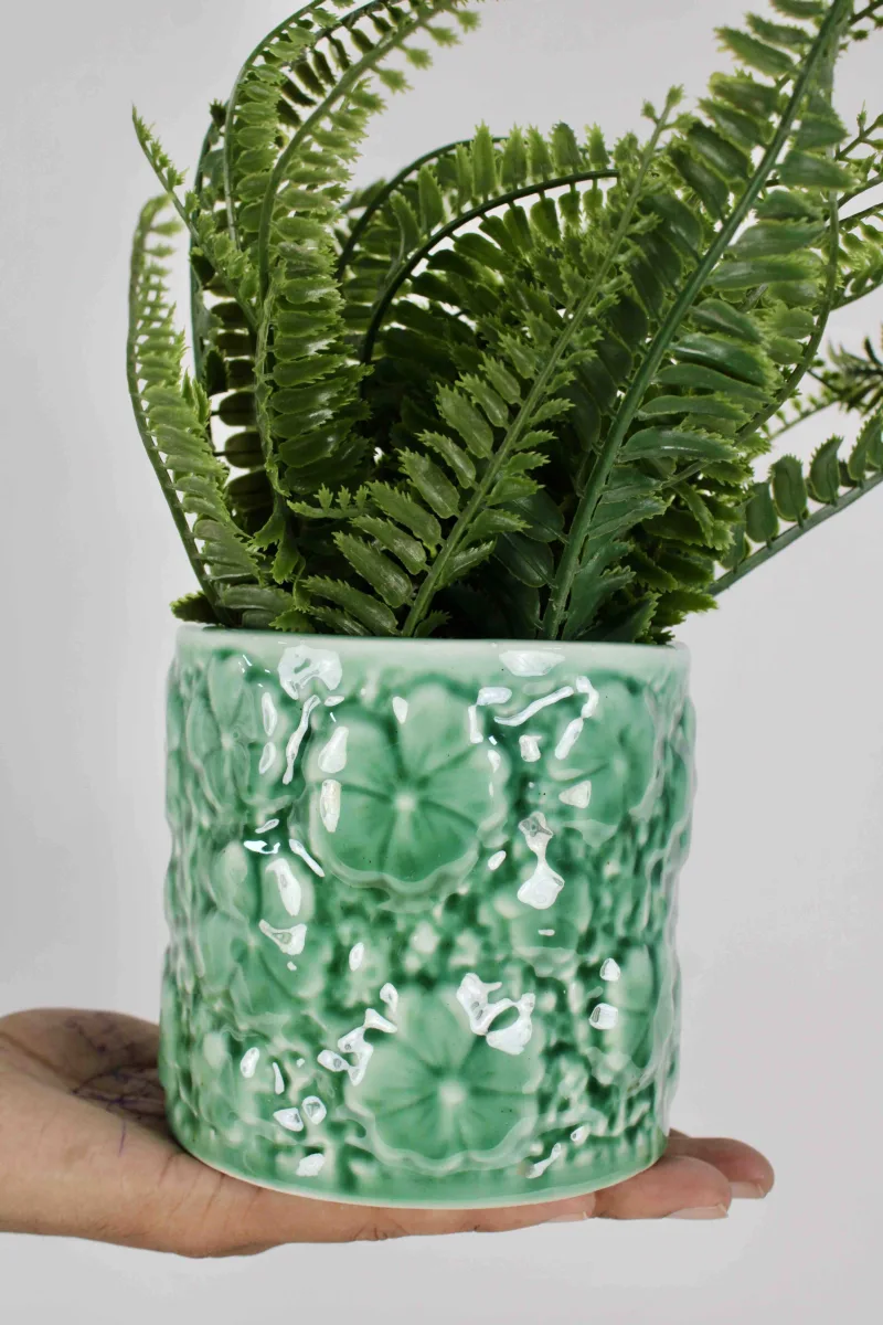 Classic Ceramic Planter — 4" Dia × 4" Height — Primary View