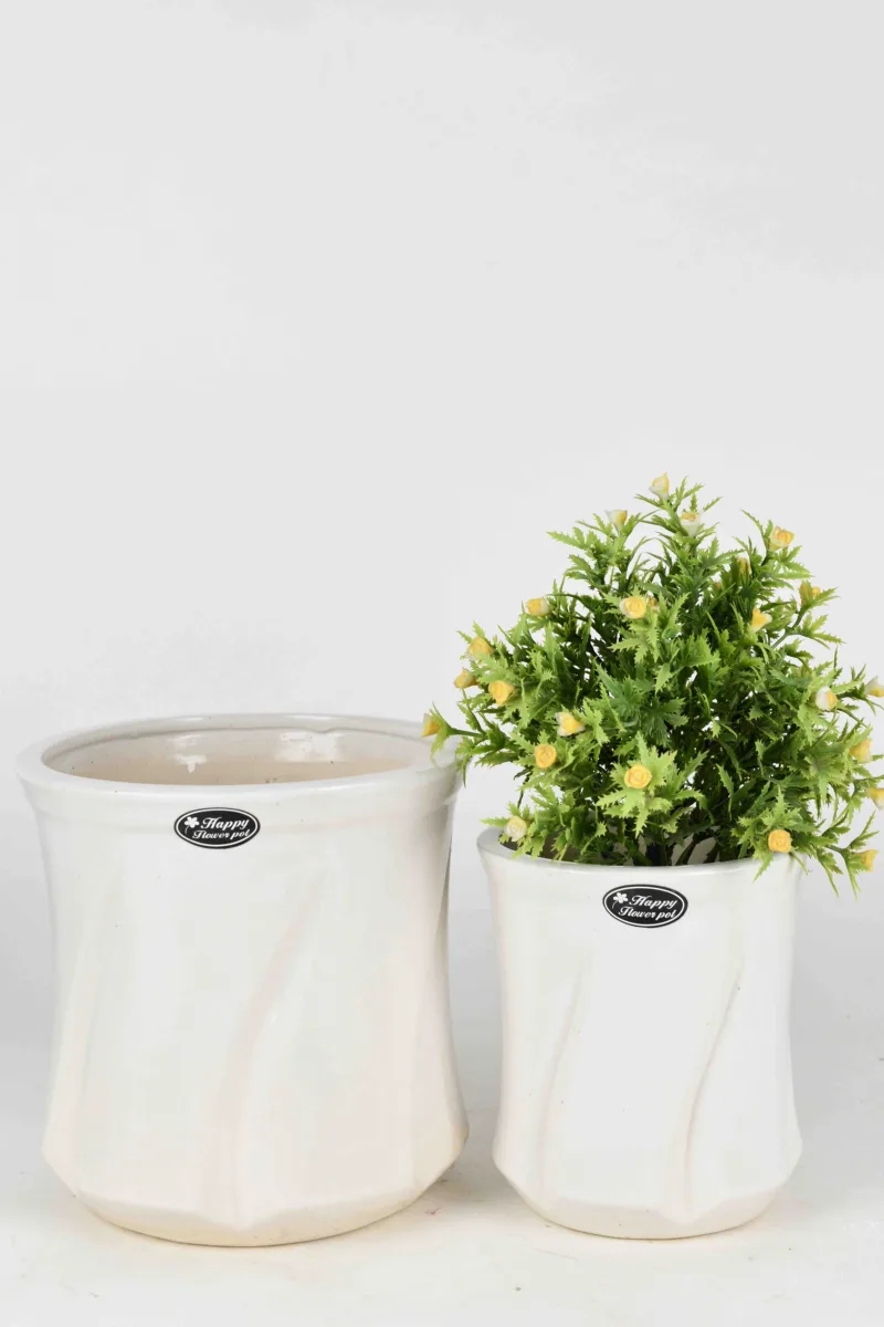 Classic Ceramic Planter — 6" Dia × 6" Height — Primary View