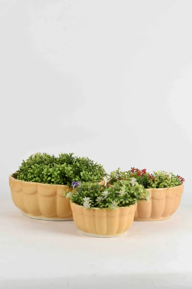 Classic Ceramic Planter — 4" Dia × 4.5" Height — Primary View