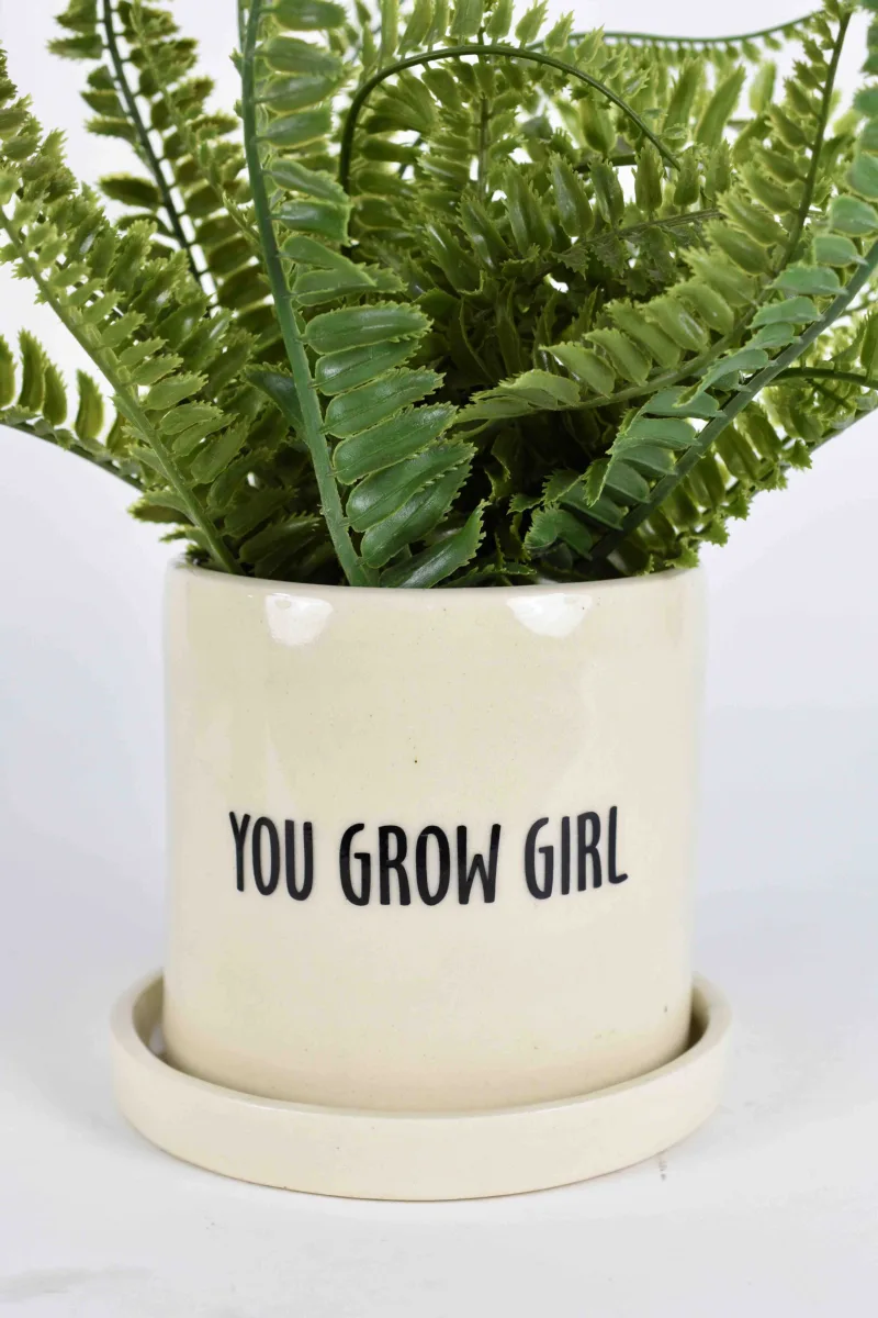 Classic Ceramic Planter — 5" Dia × 4" Height — Primary View