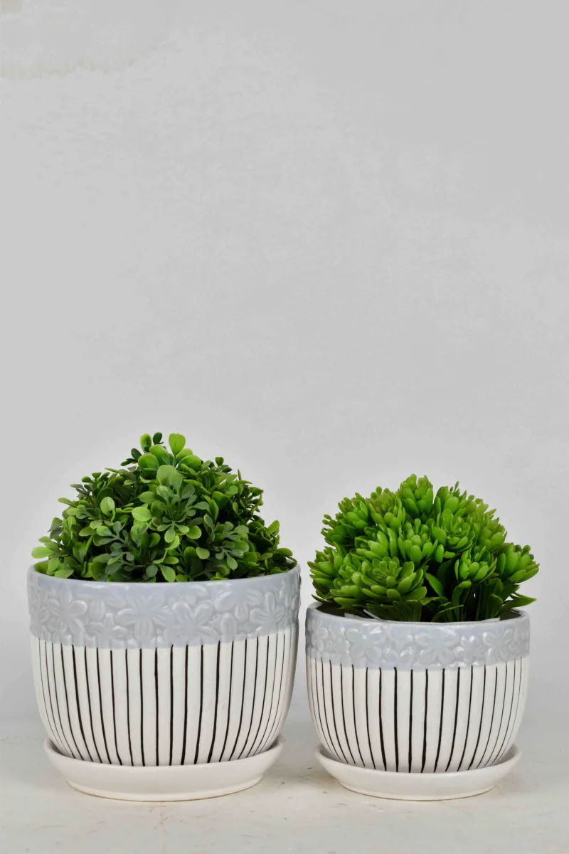 Classic Ceramic Planter — 5.5" Dia × 5" Height — Primary View