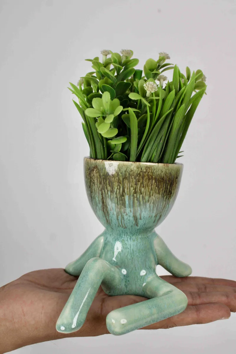 Classic Ceramic Planter — 5" Dia × 4" Height — Primary View