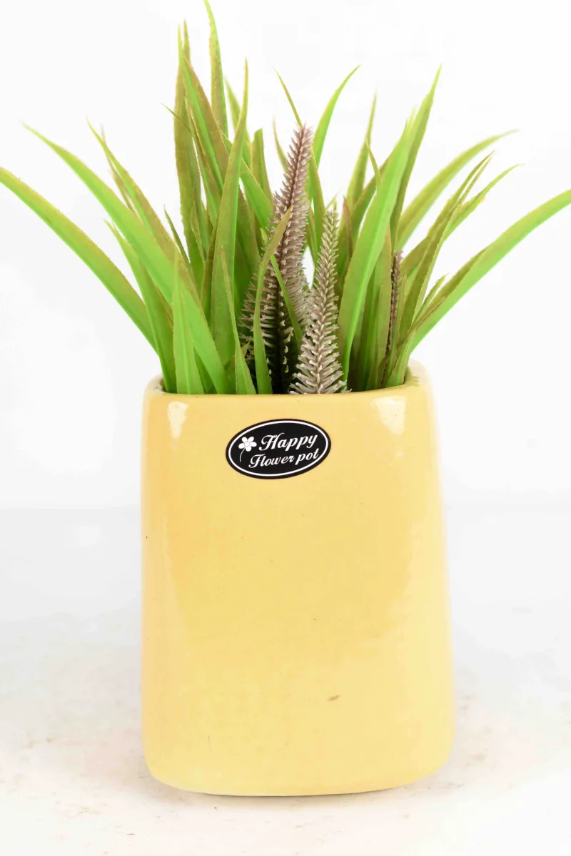 Classic Ceramic Planter — 7" Dia × 5" Height — Primary View