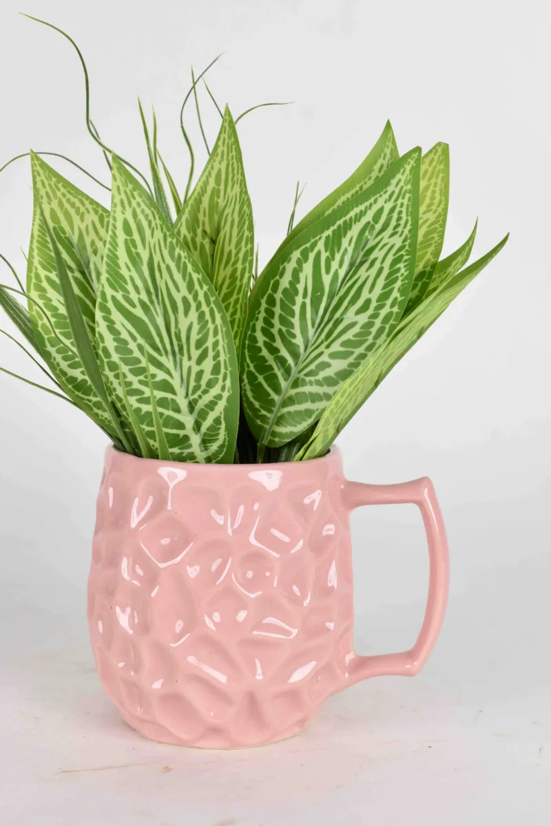 Classic Ceramic Planter — 7" Dia × 2.5" Height — Primary View